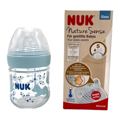 BIBERON NUK EN VERRE NATURE SENSE 120ML