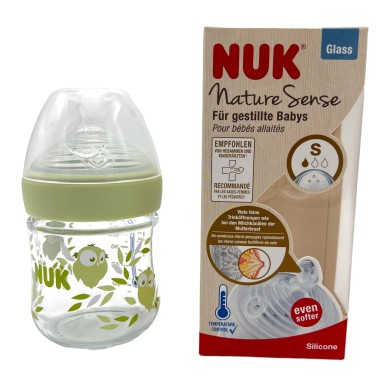 BIBERON NUK EN VERRE NATURE SENSE 120ML