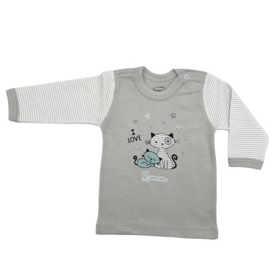 TRICOT BEBE BOUTON ML 18-36M TARKOUST MB341C/D