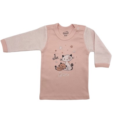 TRICOT BEBE BOUTON ML 18-36M TARKOUST MB341C/D