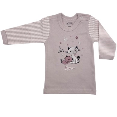 TRICOT BEBE BOUTON ML 18-36M TARKOUST MB341C/D