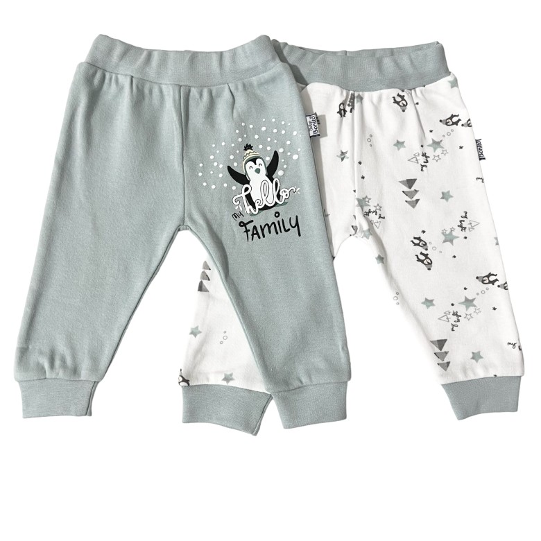 PANTALON OUVERT BEBE BONITO 2PCS 0-9M BB607