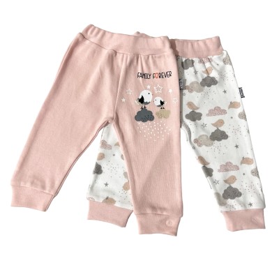 PANTALON OUVERT BEBE BONITO 2PCS 0-9M BB607